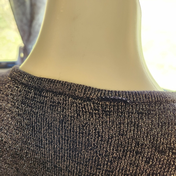 B1G1! Sparkly! Kathie Lee Woman Metallic Cardigan with attached top - Picture 4 of 5